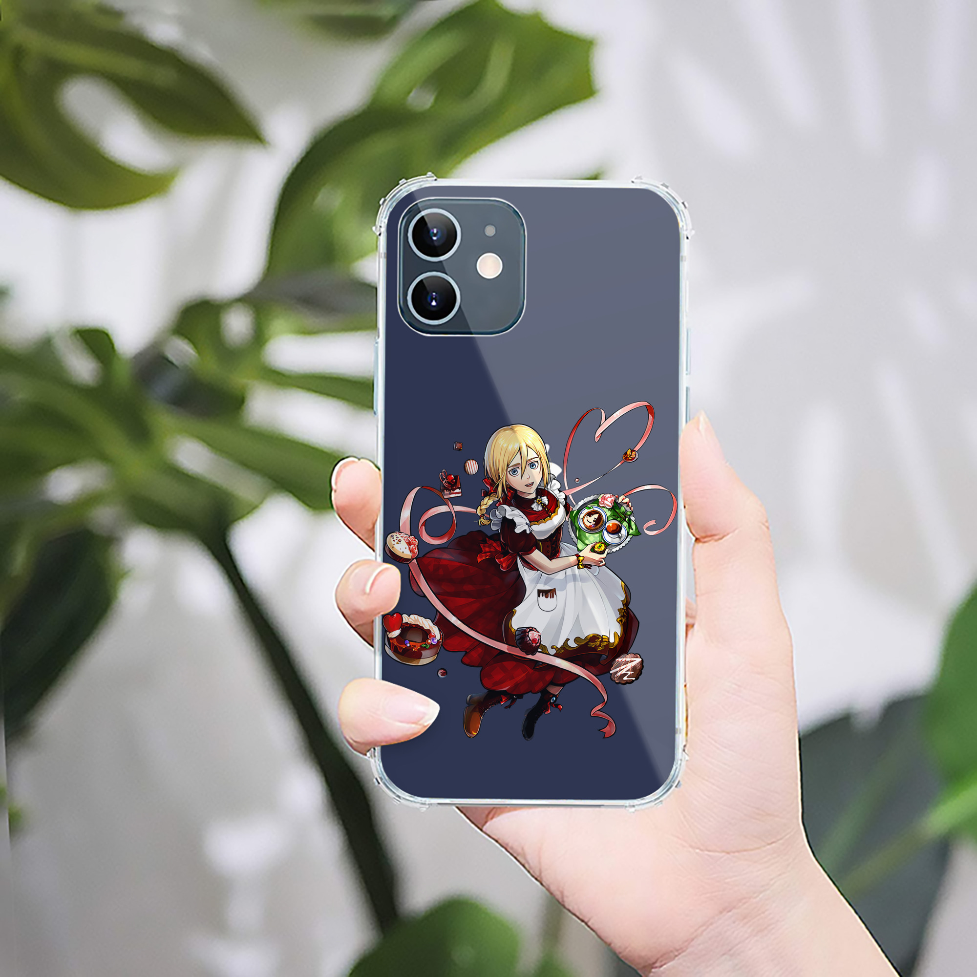 （画像用） 進撃の巨人 クリスタ·レンズ Attack on Titan Christa Lenz 【iPhone 12シリーズ対応】透明スマホケース（クリアソフトケース）